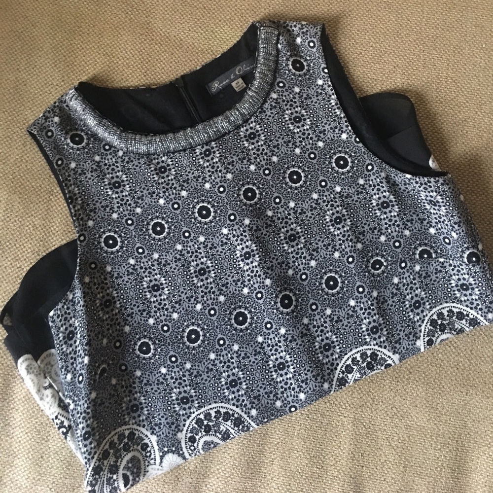 Beaded Neckline Blouse
